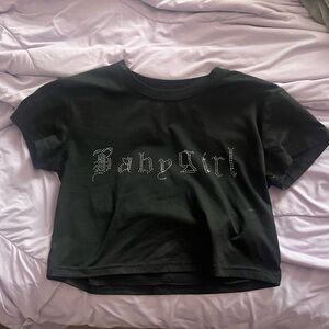 Black 'Baby Girl' T-Shirt